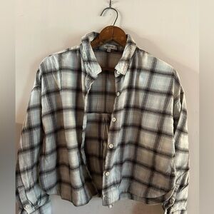 MADEWELL CROPPED FLANNEL